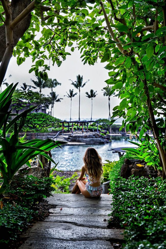 fashion blogger mia mia mine at the four seasons resort hualalai on the big island hawaii