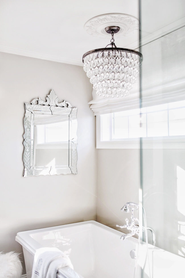 mia mia mine master bathroom chandelier