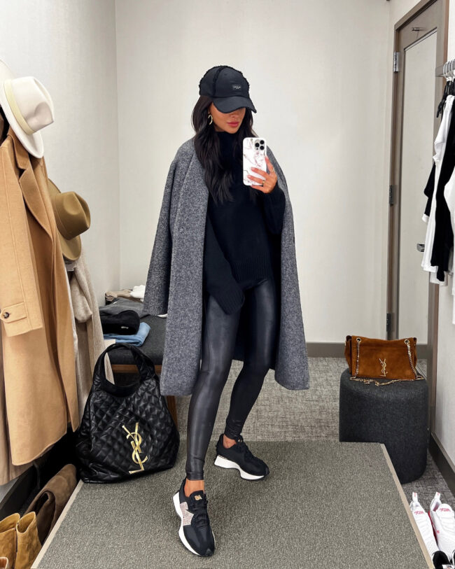 fashion blogger mia mia mine wearing a fall athleisure outfit from nordstrom