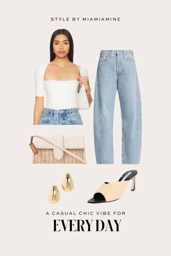 barrel leg jeans outfit