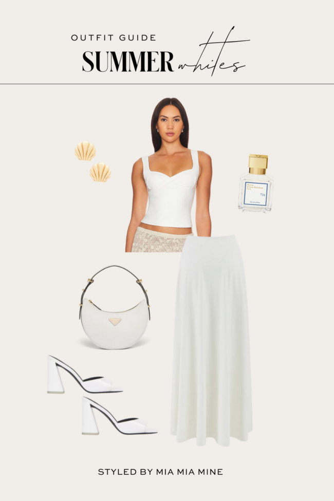 white maxi skirt outfit ideas