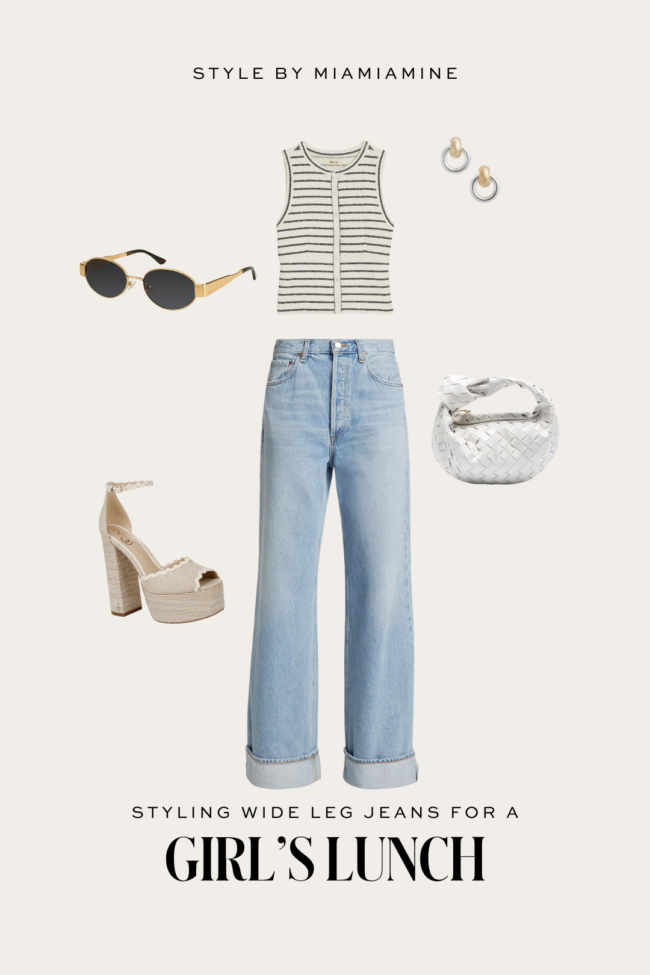 agolde wide leg jeans outfit