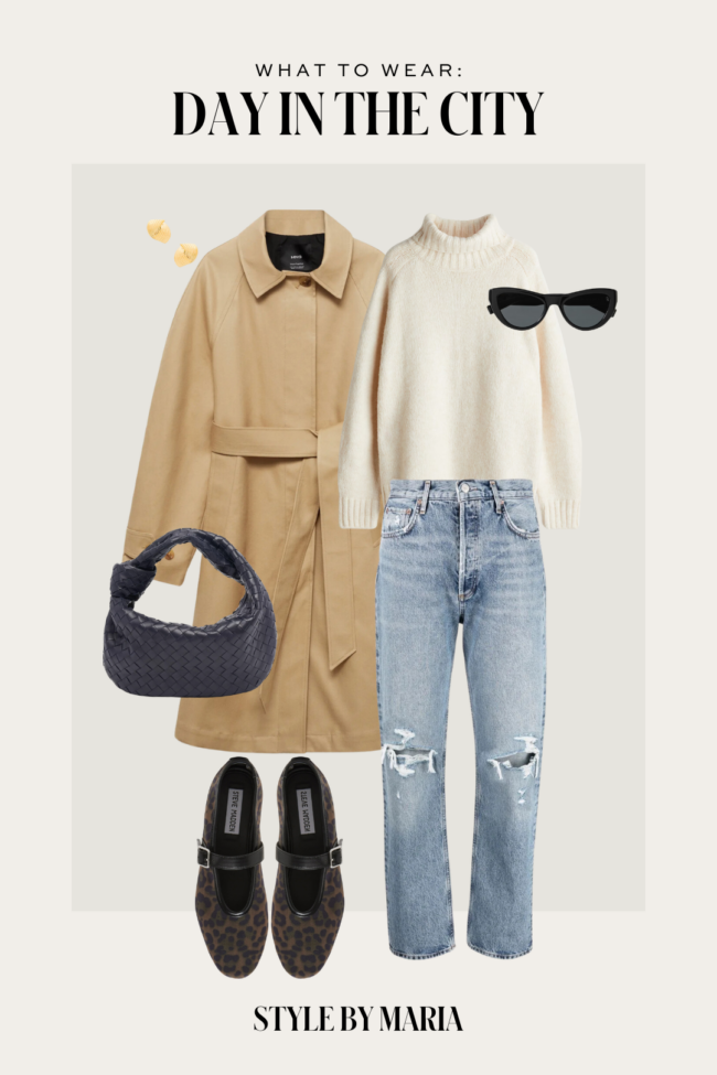 fall trench coat outfit