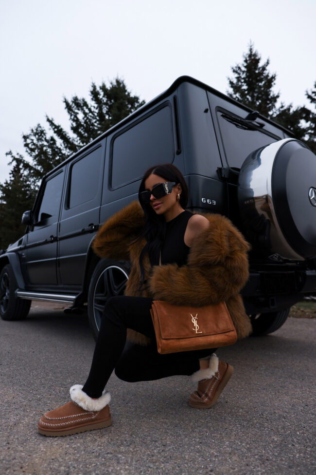 fashion blogger mia mia mine wearing ugg booties from nordstrom